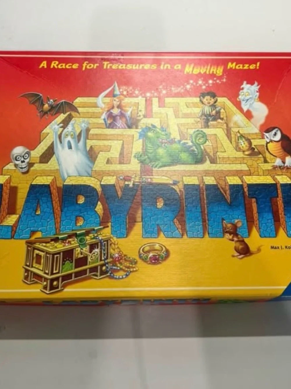 Labyrinth Kids Board Game - Red & Yellow Edition